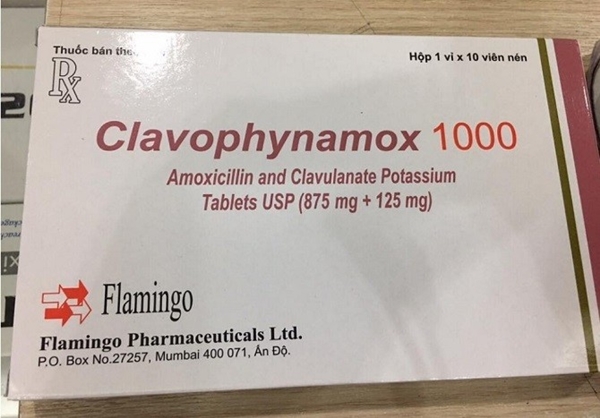 Thuốc kháng sinh Clavophynamox 1000