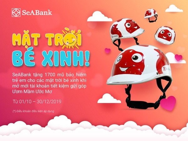 SeABank tặng 1.700 mũ bảo hiểm xinh xắn cho mặt trời bé con