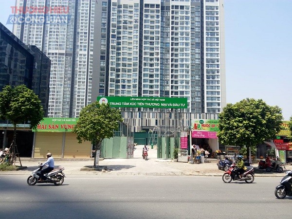 Các công trình xây dựng không phép nằm tại khu đất thực hiện dự án Đầu tư xây dựng Trung tâm giới thiệu sản phẩm ngành nghề truyền thống và Dịch vụ kinh tế hợp tác, hợp tác xã, do Liên Minh HTX Việt Nam làm chủ đầu tư