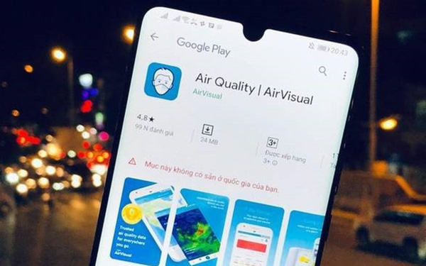 Ứng dụng AirVisual trở lại với người dùng tại Việt Nam