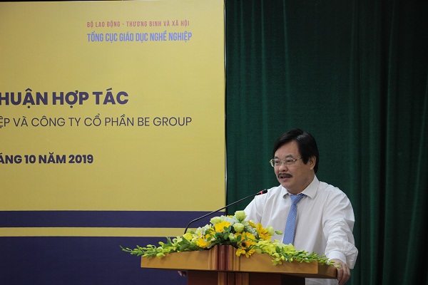 Tổng Cục trưởng Nguyễn Hồng Minh phát biểu tại Lễ ký hợp tác