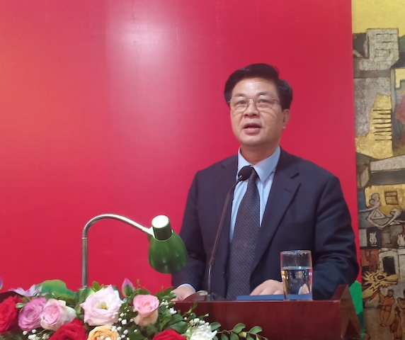 Luật sư Đỗ Ngọc Thịnh - Chủ tịch Liên đoàn Luật sư Việt Nam phát biểu tại Đại hội