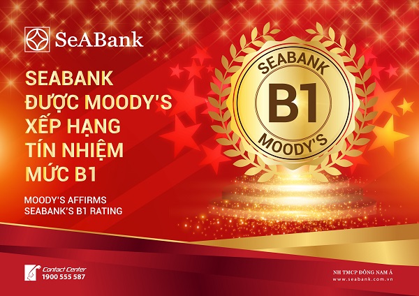 Đây là lần đầu tiên Moody’s xếp hạng tín nhiệm SeABank