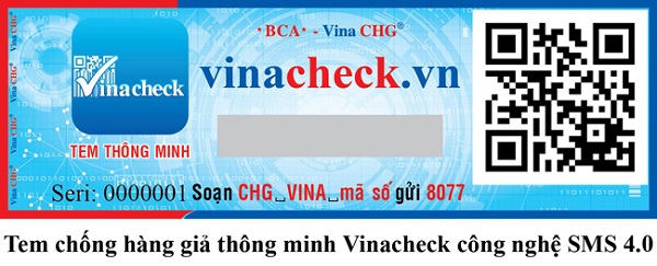 Tem Vinacheck của Vina CHG