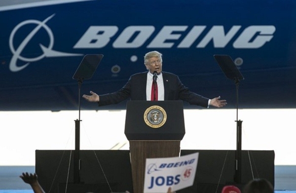 Ông Trump tiết lộ Trung Quốc sẽ mua lô máy bay Boeing trị giá 20 tỷ USD (Ảnh minh họa)