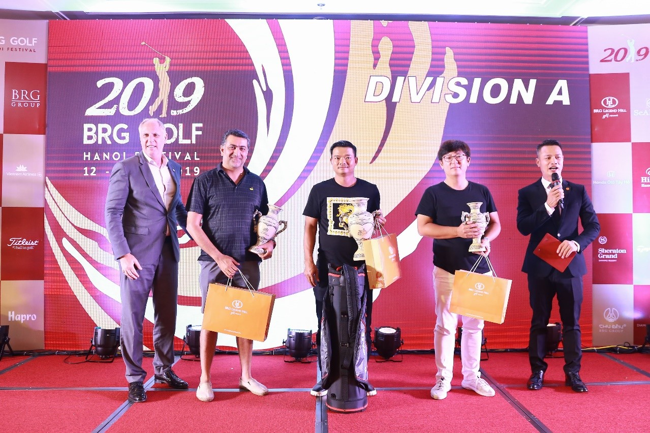 Các golf thủ đứng đầu Bảng A tại BRG Golf Hà Nội Festival 2019