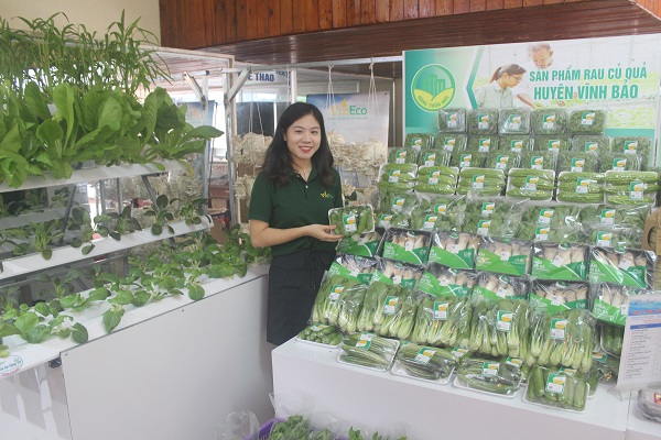 Các gian hàng sản phẩm nông nghiệp của thành phố Hải Phòng