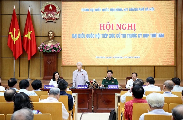 Tổng Bí thư, Chủ tịch nước Nguyễn Phú Trọng với cử tri quận Ba Đình, Hoàn Kiếm và Tây Hồ