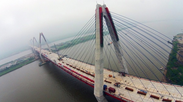 Cầu Nhật Tân, một dự án giao thông sử dụng vốn ODA của Nhật Bản