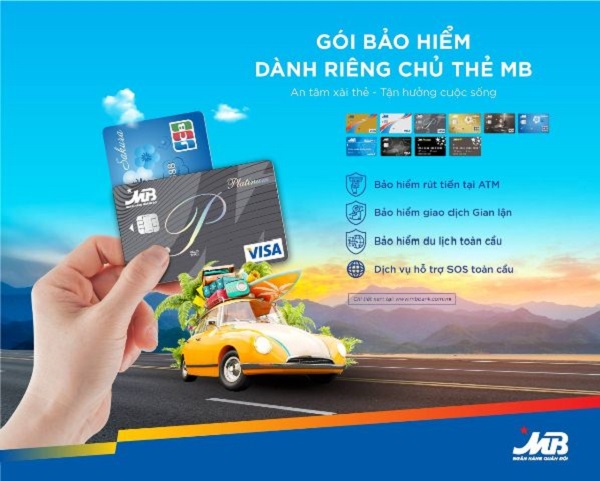 Chủ thẻ MB được bảo hiểm khi gặp rủi ro trong quá trình giao dịch thẻ