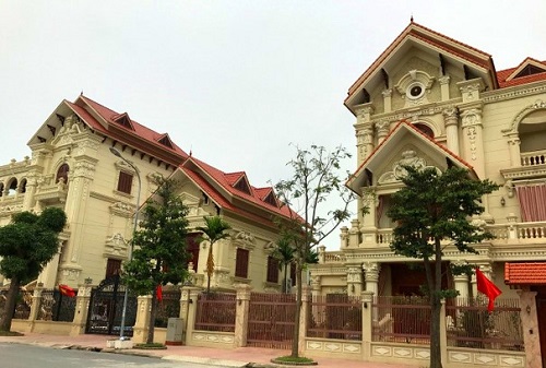 Huyện Duy Tiên (Hà Nam): Những 'dinh thự' bề thế tại KĐT mới thị trấn Hòa Mạc