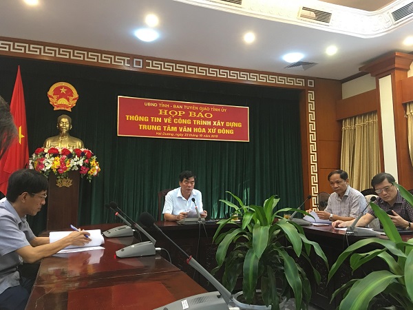 Hải Dương: Họp báo vụ sập giàn giáo công trình Trung tâm Văn hóa xứ Đông làm 5 người bị thương