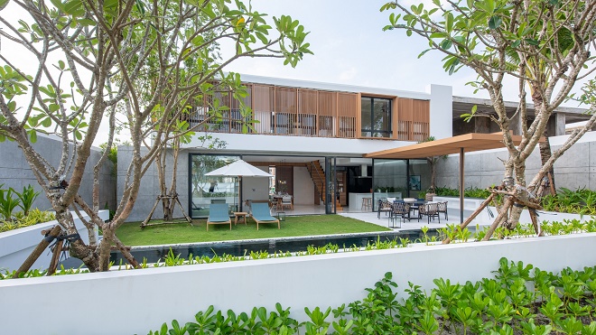 Nhà mẫu căn biệt thự nghỉ dưỡng Sailing Club Villas Phu Quoc đã hoàn thiện