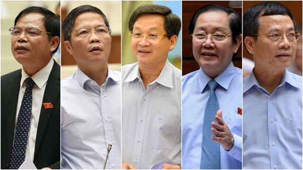 5 tư lệnh ngành được đề xuất trả lời chất vấn tại Kỳ họp thứ 8, Quốc hội khóa XIV