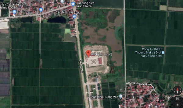 UBND xã Lạc Vệ (Tiên Du, Bắc Ninh). Ảnh Googlemap.