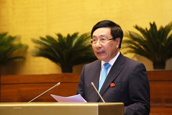 Phó thủ tướng, Bộ trưởng Ngoại giao Phạm Bình Minh sẽ báo cáo về công tác đối ngoại