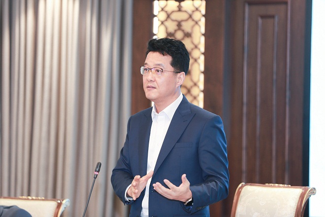 Ông Suh Kyung Wook, Tổng Giám đốc Công ty Điện tử SamsungVina phát biểu