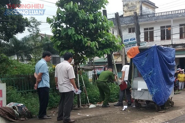 hiện trường ph&aacute;t hiện thi thể chị Nguyệt bị chết ch&aacute;y