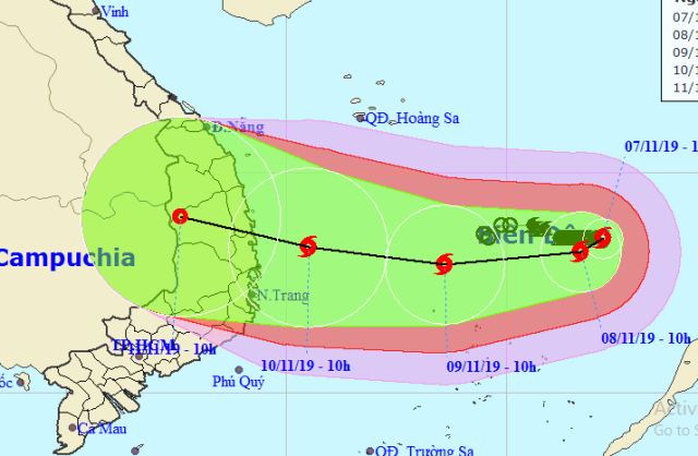 Tin mới nhất bão số 6: Quảng Ngãi, Khánh Hoà gió giật cấp 15 trong hai ngày tới