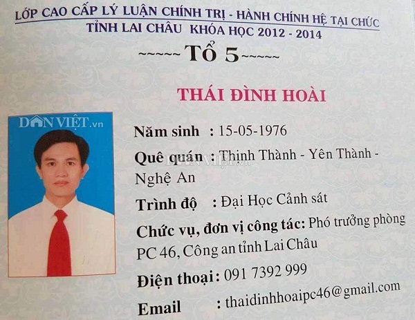 Đình chỉ công tác Trưởng phòng Cảnh sát kinh tế Lai Châu dùng bằng giả