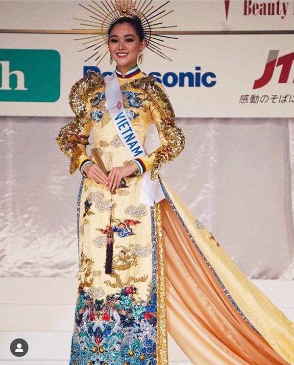 Tường San thắng giải trang phục dân tộc đẹp nhất tại Hoa hậu Quốc tế 2019