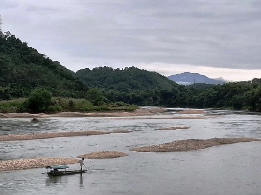 Sông Lô đoạn chảy qua xã Thái Hòa, huyện Hàm Yên, tỉnh Tuyên Quang