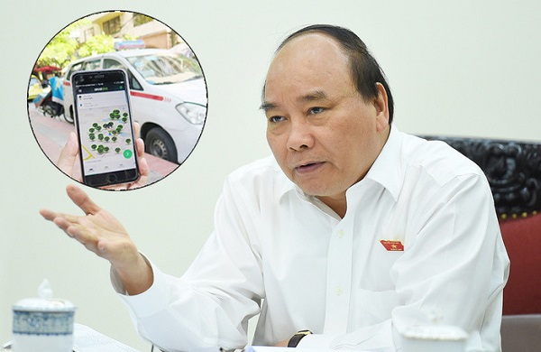 Thủ tướng trả lời chất vấn về taxi công nghệ
