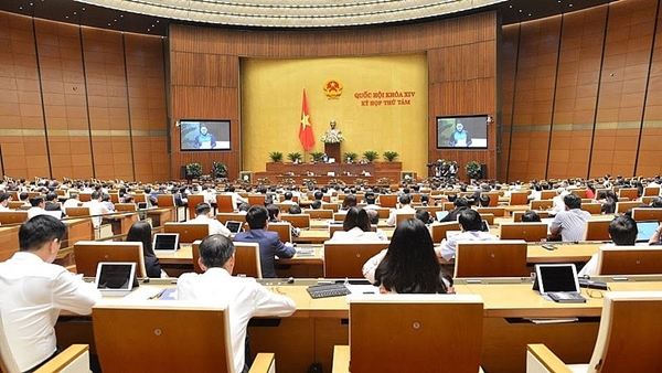 Toàn cảnh phiên họp Kỳ họp thứ 8 của Quốc hội khóa XIV