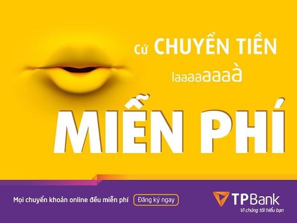Tất cả giao dịch chuyển tiền online li&ecirc;n ng&acirc;n h&agrave;ng tr&ecirc;n ứng dụng TPBank eBank đều được miễn ph&iacute;