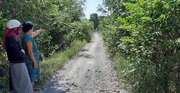 Người dân địa phương cho biết khu đất đang tranh chấp