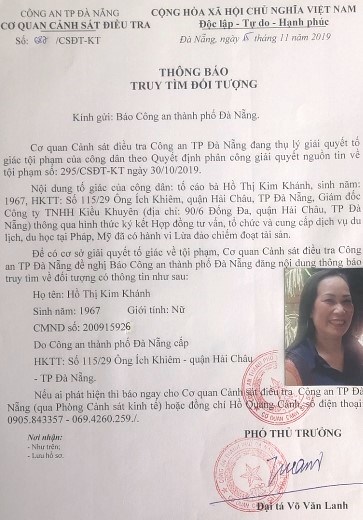 Đà Nẵng: Truy tìm nữ giám đốc đưa lao động “chui” ra nước ngoài