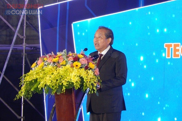 Phó Thủ tướng Chính phủ Trương Hòa bình phát biểu taị lễ khai mạc