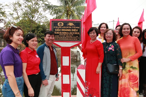 Khánh thành hai cây cầu số 34 và số 35 trong chương trình cầu nối yêu thương tại huyện Tiên Lãng