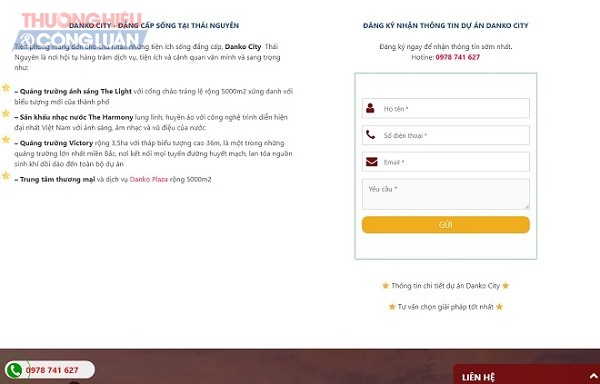 Dự &aacute;n Danko City Th&aacute;i Nguy&ecirc;n đang được rao b&aacute;n một c&aacute;ch rầm rộ