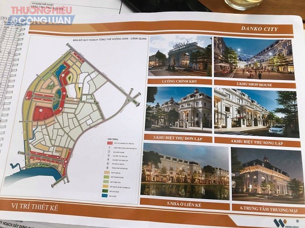 Bản đồ quy hoạch tổng thể kh&ocirc;ng gian - cảnh quan tại dự &aacute;n Danko City được nh&acirc;n vi&ecirc;n m&ocirc;i giới tư d&ugrave;ng để tư vấn cho ph&oacute;ng vi&ecirc;n
