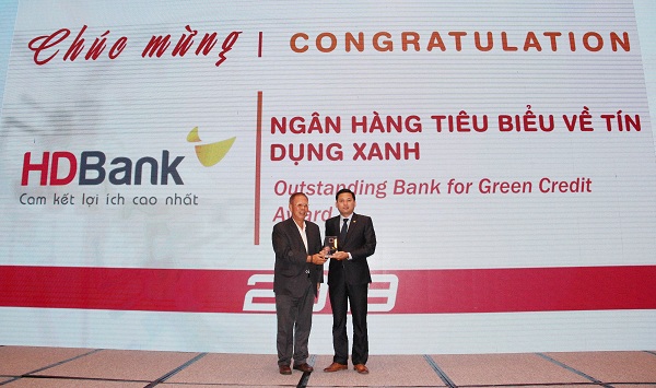 HDBank tiếp tục được vinh danh là “Ngân hàng Tiêu biểu về Tín dụng Xanh”