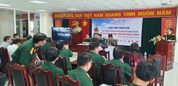 Buổi họp báo giới thiệu chương trình tại Trụ sở Kênh truyền hình Quân đội – TPHCM