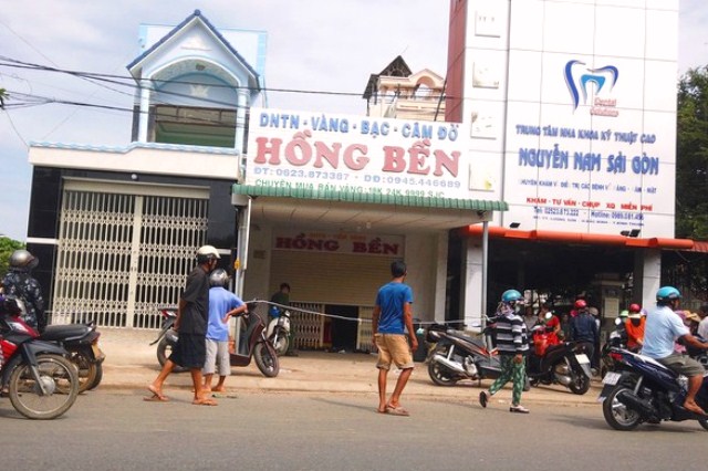 Tiệm v&agrave;ng nới xảy ra vụ trộm