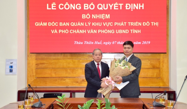 Ông Hoàng Việt Cường được bổ nhiệm làm Phó Chánh VP UBND tỉnh Thừa Thiên Huế