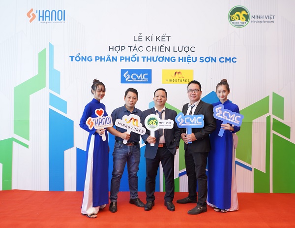 Lế ký kết của Công ty Sơn Hà Nội và Tập đoàn Minh Việt