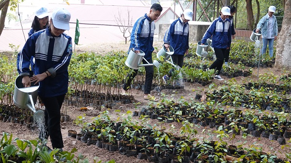 Vườn ươm sứ giả môi trường tại trường THPT huyện Thanh Thủy