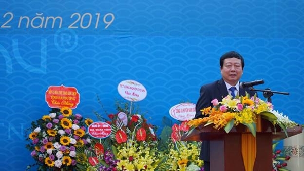 Ông Nguyễn Dương Thái - Chủ tịch UBND tỉnh Hải Dương phát biểu tại Lễ công bố
