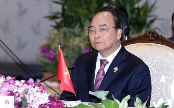 Thủ tướng Chính phủ Nguyễn Xuân Phúc dự Phiên toàn thể Hội nghị Cấp cao ASEAN 35 và các Cấp cao liên quan (Ảnh: Chinhphu.vn)