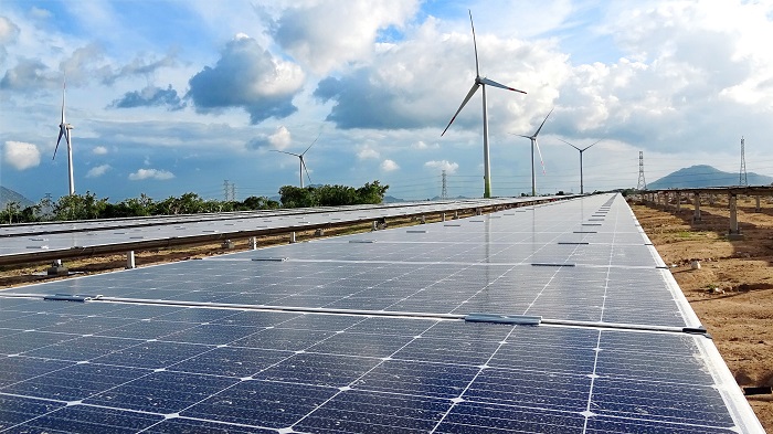 Tổ hợp điện gió và điện năng lượng mặt trời của Trungnam Group tại Ninh Thuận
