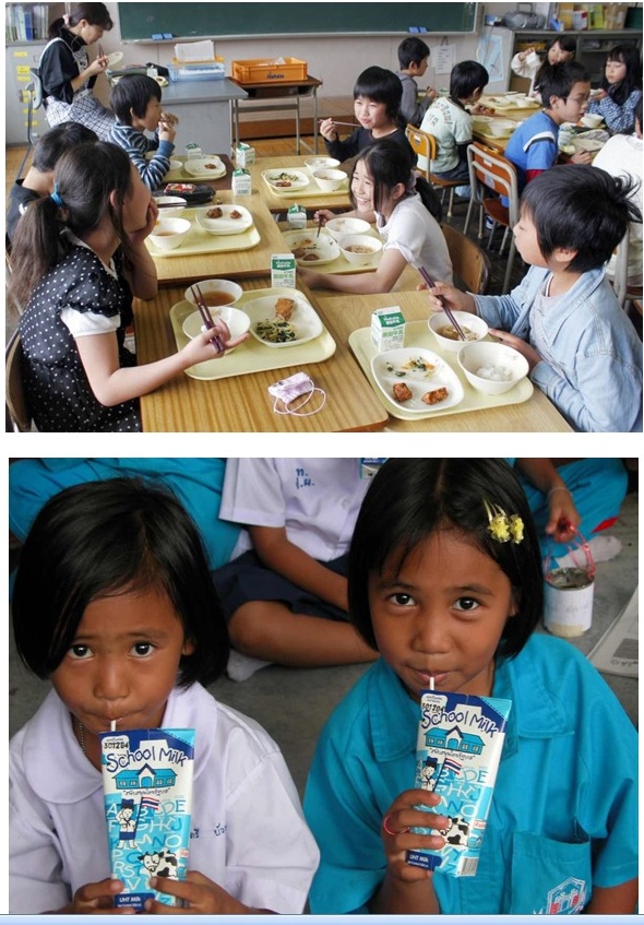 Chương trình Sữa học đường tại Nhật Bản và Thái Lan