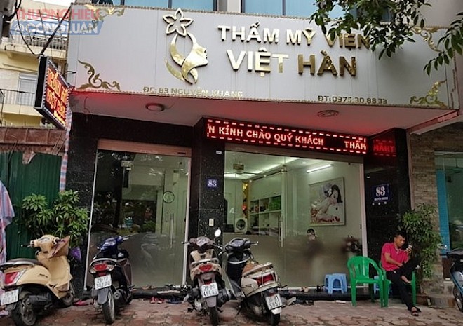 Thẩm mỹ viện Việt - Hàn hành nghề trái phép