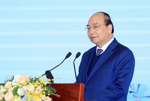Thủ tướng Nguyễn Xuân Phúc phát biểu tại Hội nghị (Ảnh: VGP/Quang Hiếu)