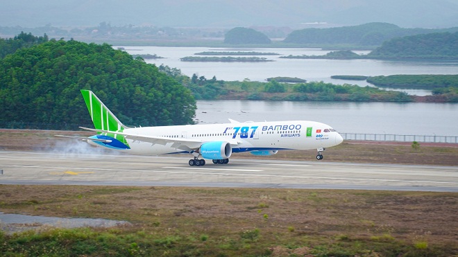 Từ ngày 1/1/2019, Bamboo Airways khai thác các chặng khứ hồi Hà Nội – TP. HCM bằng Boeing 787-9 Dreamliner