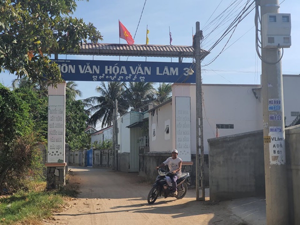 Thôn Văn Lâm 3, xã Phước Nam, huyện Thuận Nam (Ảnh: Hải Bình)