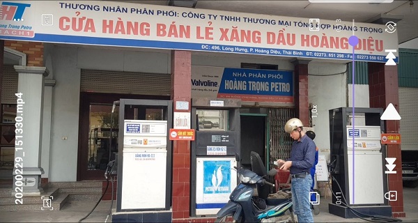 Cửa hàng xăng dầu Duyệt Thủy huyện Kiến Xương, tỉnh Thái Bình tại thời điểm lúc 15h 46’’ ngày 14/2/2020, người dân ghi nhận chưa thực hiện điều chỉnh lại giá bán lẻ xăng dầu theo quy định